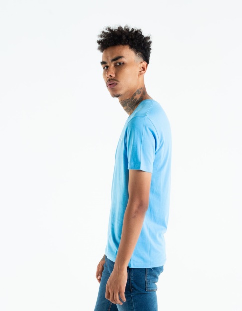 Diesel UK Basic Scott V Neck Tee Bonnie Blue