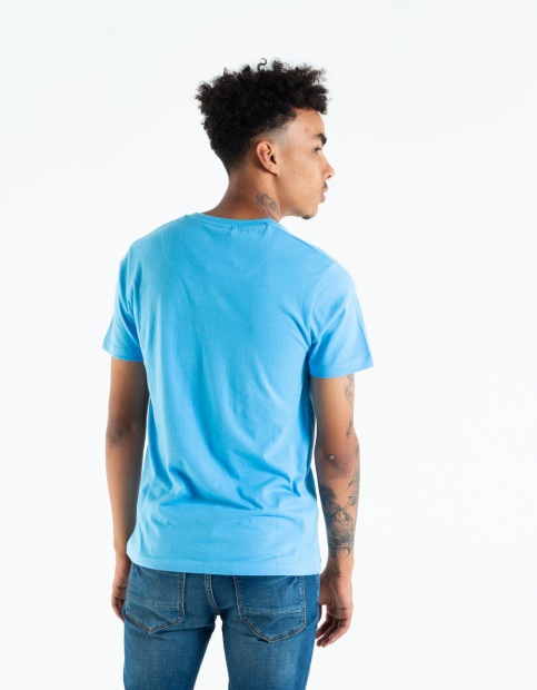 Diesel UK Basic Scott V Neck Tee Bonnie Blue