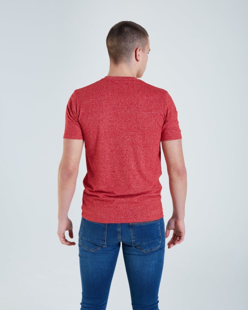 Red Diesel UK Basic Matt O Neck Tee Barbados Cherry