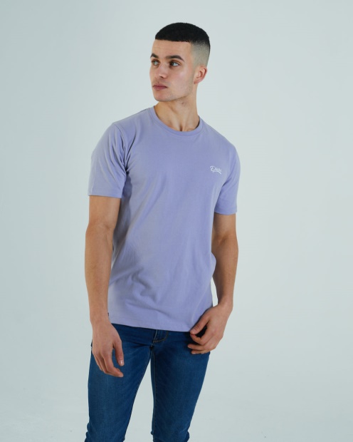 Purple Basic Scott O Neck Tee Sunset Purple Diesel UK