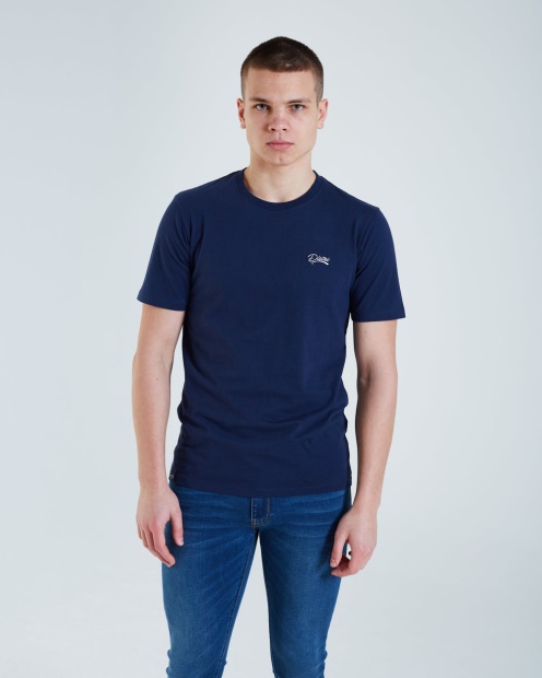 Diesel UK Basic Scott O Neck Tee Iris Navy