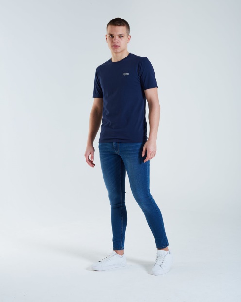 Diesel UK Basic Scott O Neck Tee Iris Navy