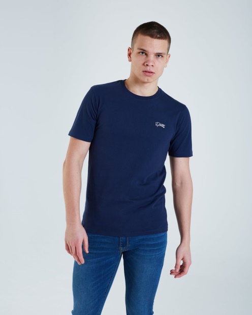 Diesel UK Basic Scott O Neck Tee Iris Navy
