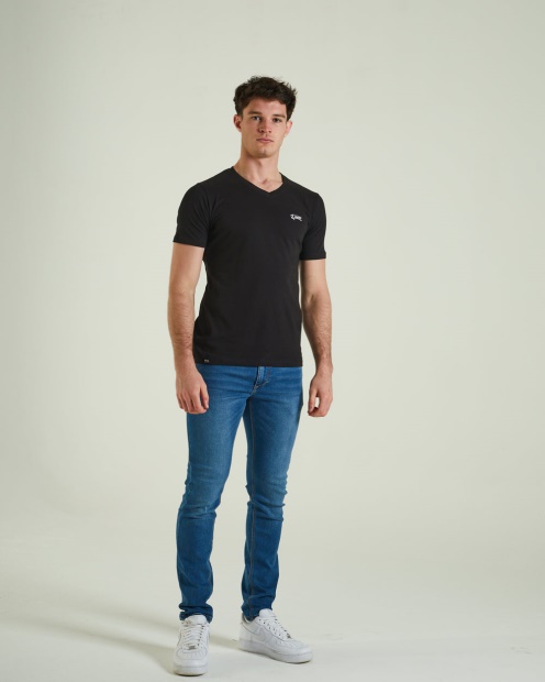 Diesel UK Basic Scott V Neck Tee Black