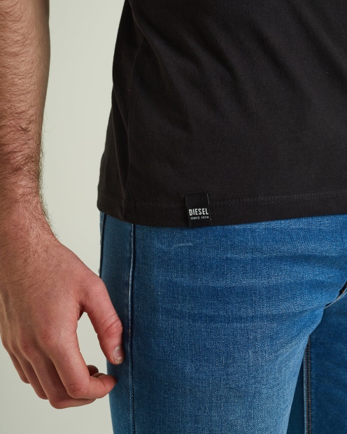 Diesel UK Basic Scott V Neck Tee Black