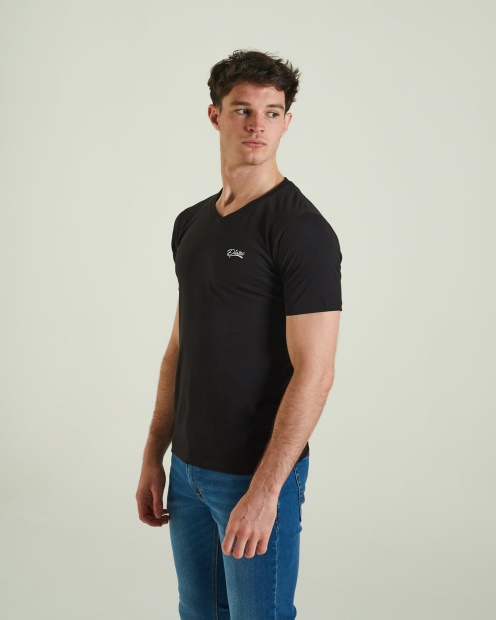 Diesel UK Basic Scott V Neck Tee Black