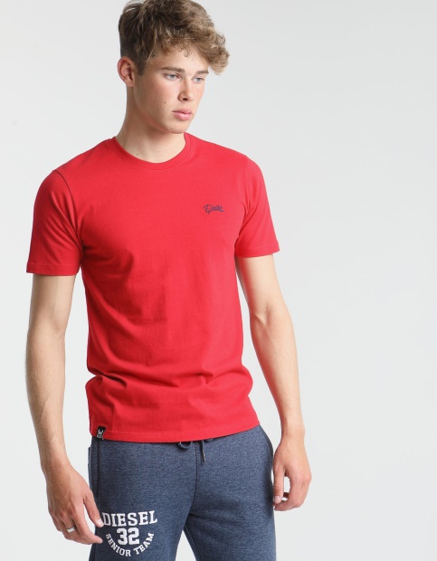 Basic Scott O Neck Tee Jester Red Diesel UK