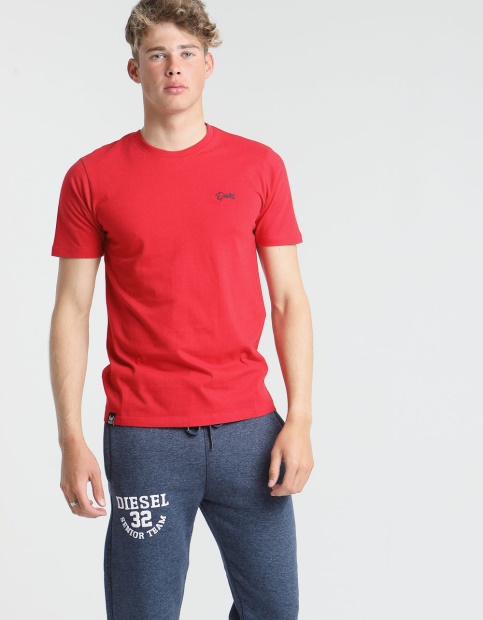 Basic Scott O Neck Tee Jester Red Diesel UK