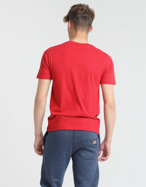 Basic Scott O Neck Tee Jester Red Diesel UK