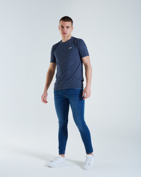 Diesel UK Basic Matt O Neck Tee Insignia Blue