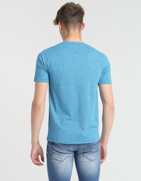 Diesel UK Basic Matt O Neck Tee Mykonos Blue