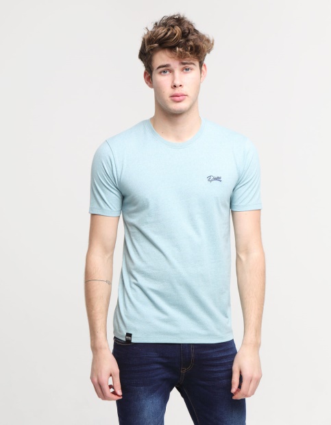 Diesel UK Basic Matt O Neck Tee Aegean Sea Blue