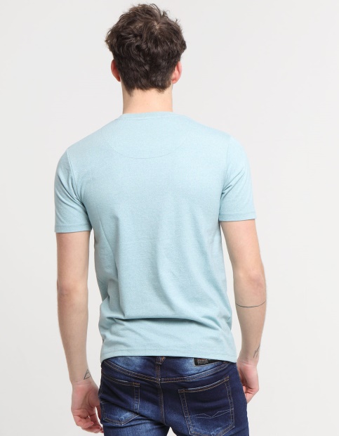 Diesel UK Basic Matt O Neck Tee Aegean Sea Blue