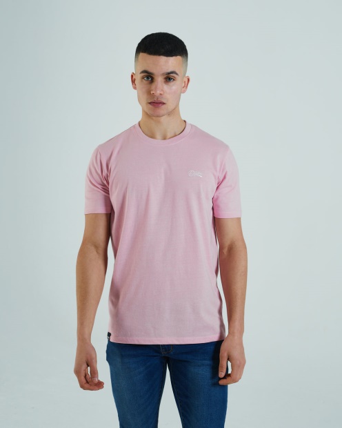 Basic Matt O Neck Tee Cameo Pink Diesel UK