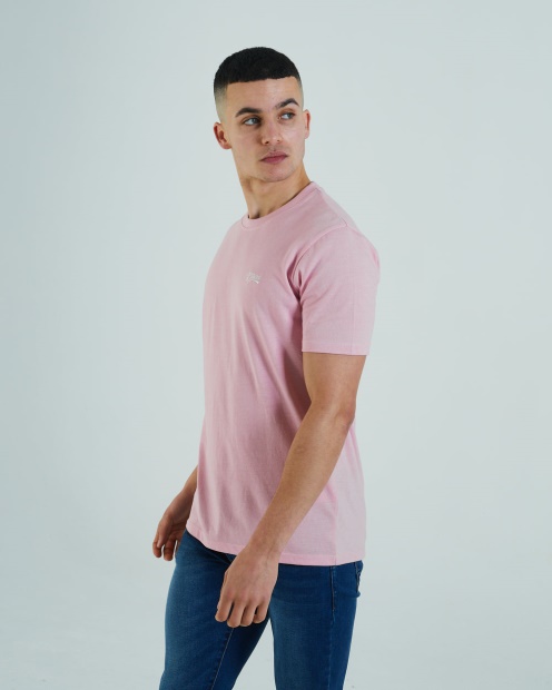 Basic Matt O Neck Tee Cameo Pink Diesel UK