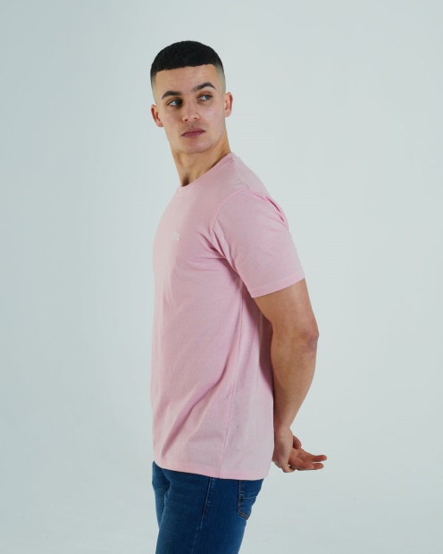Basic Matt O Neck Tee Cameo Pink Diesel UK