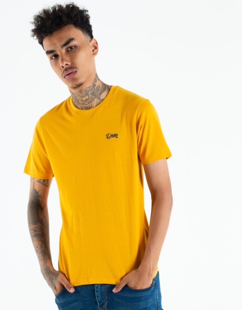 Yellow Diesel UK Basic Scott O Neck Tee Citrus