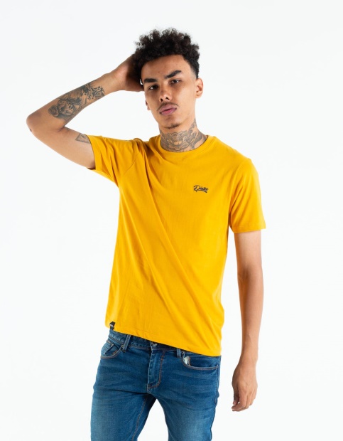 Yellow Diesel UK Basic Scott O Neck Tee Citrus