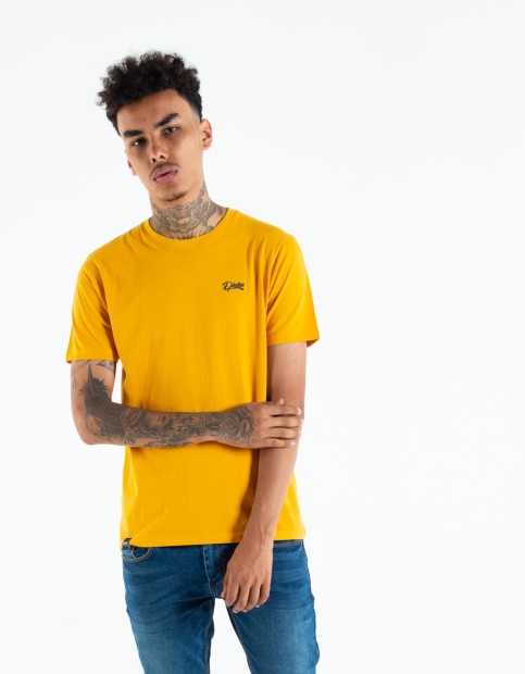 Yellow Diesel UK Basic Scott O Neck Tee Citrus