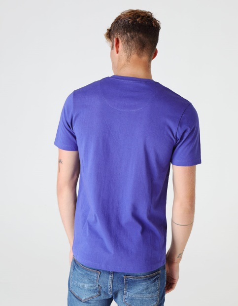 Basic Scott O Neck Tee Royal Diesel UK Blue