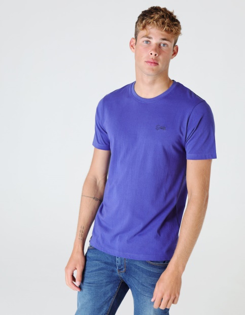 Basic Scott O Neck Tee Royal Diesel UK Blue