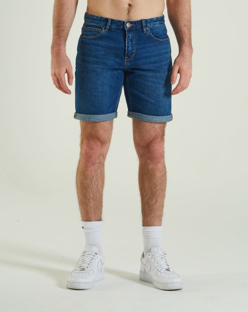 Diesel UK Reid Denim Short Laundry Blue
