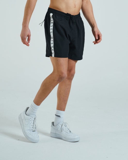 Diesel UK Milo Swim Shorts Black/White