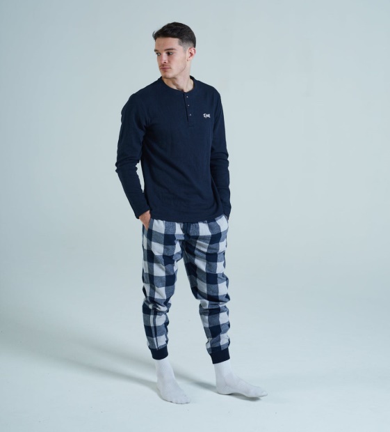Blue Tartan Diesel UK Simon Loungeset