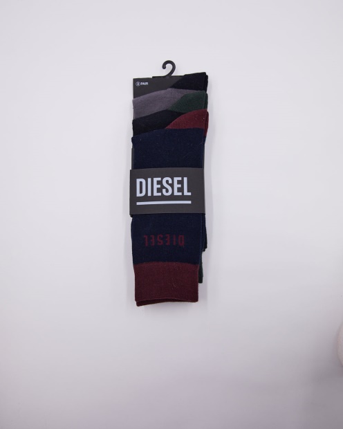 Diesel UK Louis 3 Pack Socks Port Wine