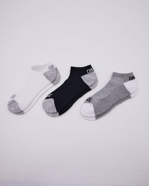 Terry Ankle Socks Pebble Diesel UK Grey