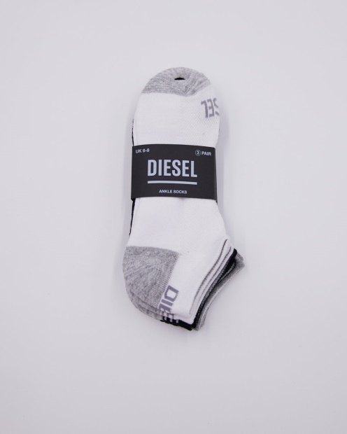 Terry Ankle Socks Pebble Diesel UK Grey