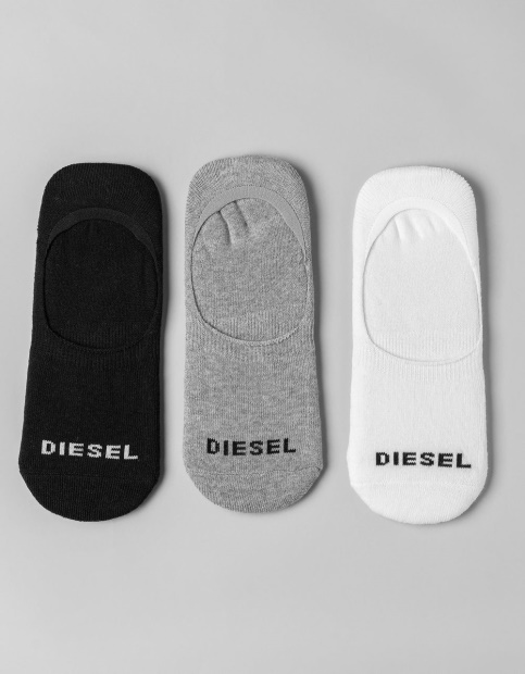 Diesel UK Jimmy Invisible Socks Grey