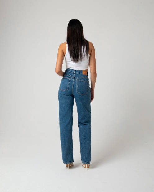 Diesel UK Cara Wide Leg Dark Blue