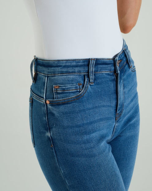 Gina High Rise Bootleg Laundry Blue Diesel UK