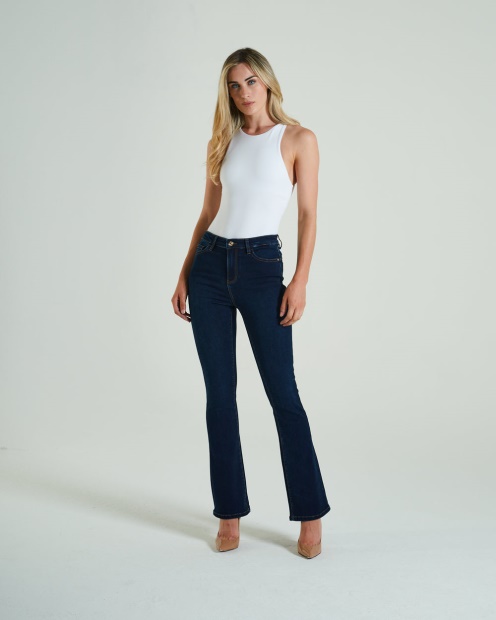 Gina High Rise Bootleg Indigo Blue Diesel UK