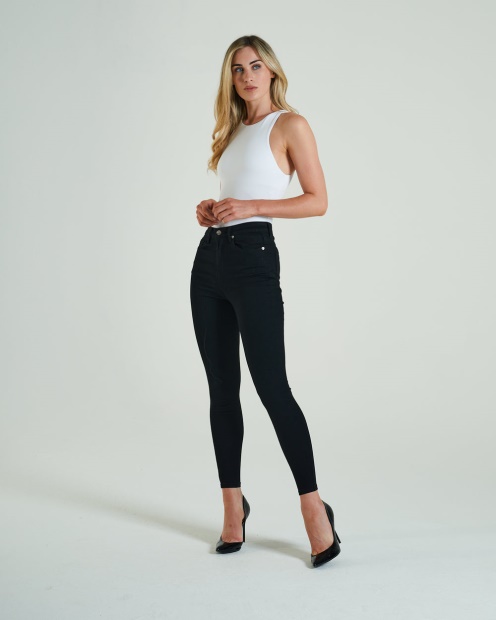 Jessica High Rise Skinny Diesel UK Black