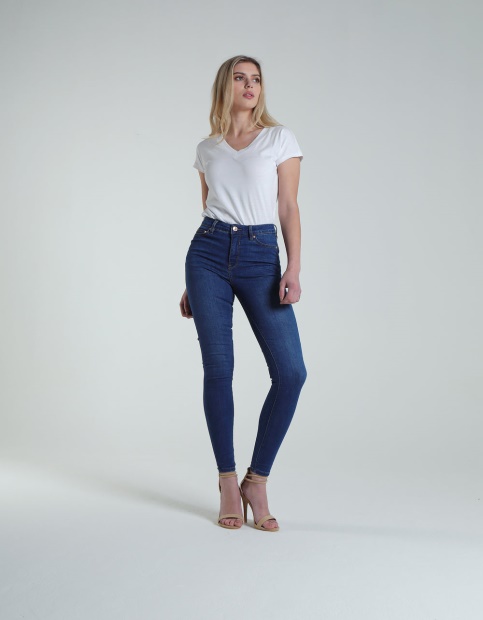 Kayla Mid Rise Skinny Medium Blue Diesel UK