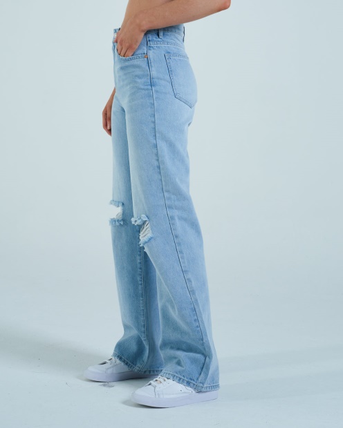 Diesel UK Cara Wide Leg Sky Blue