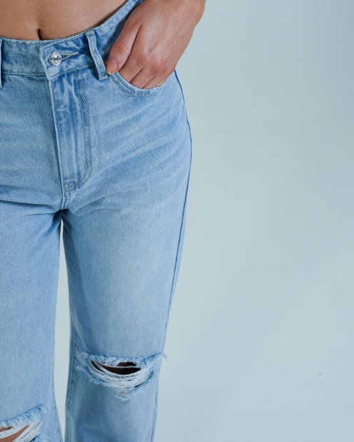 Diesel UK Cara Wide Leg Sky Blue