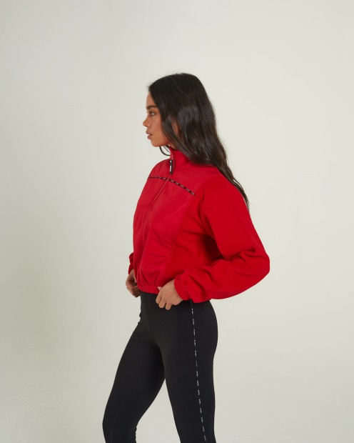 Jacklyn Fleece Half Zip Tango Red Diesel UK