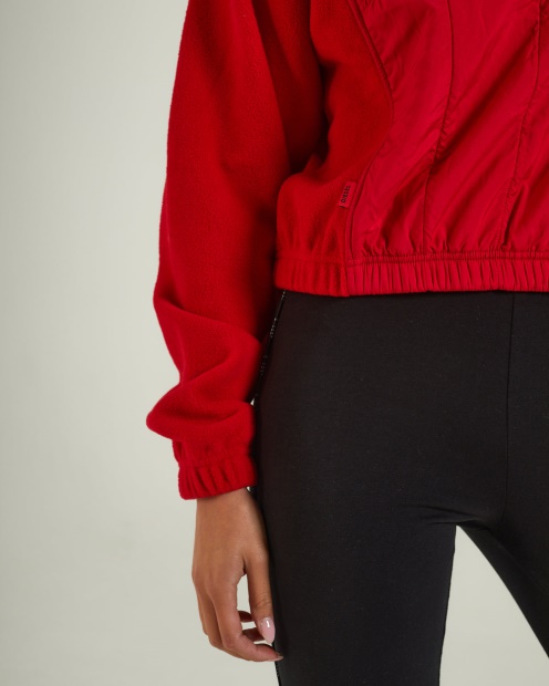 Jacklyn Fleece Half Zip Tango Red Diesel UK