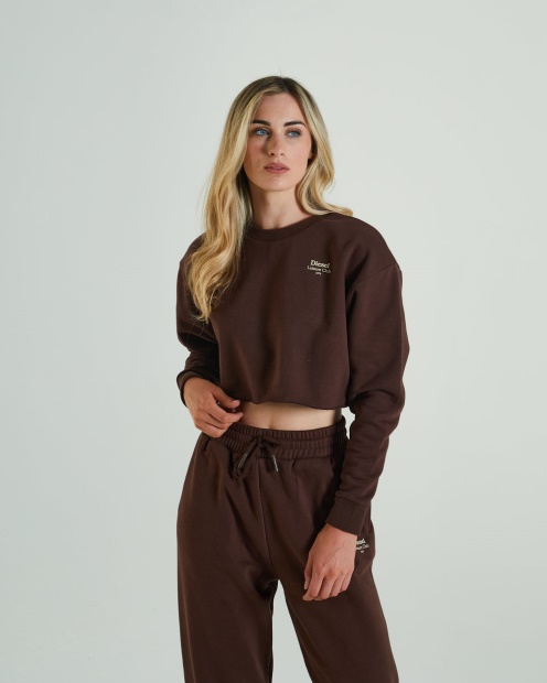 Diesel UK True Cropped Sweater Deep Coco Brown