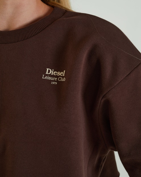 Diesel UK True Cropped Sweater Deep Coco Brown