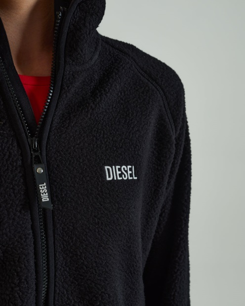 Nikki Fleece Zipper Diesel UK Black