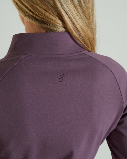 Purple Diesel UK Unwind Half Zip Heather Purple