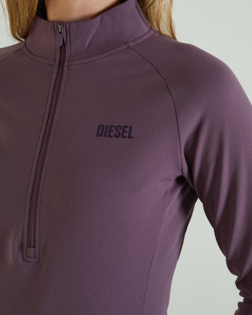 Purple Diesel UK Unwind Half Zip Heather Purple