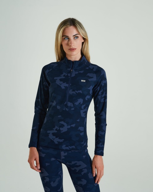 Unwind Half Zip Midnight Camo Diesel UK Navy