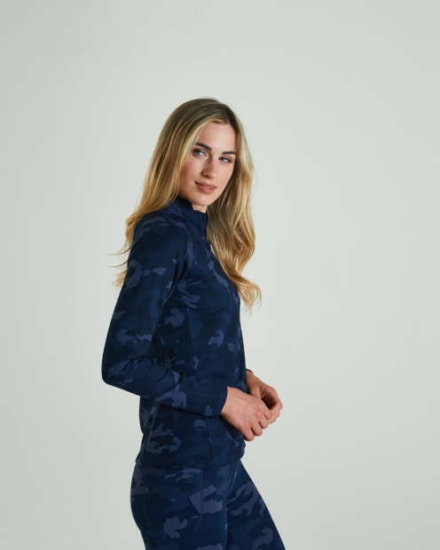 Unwind Half Zip Midnight Camo Diesel UK Navy