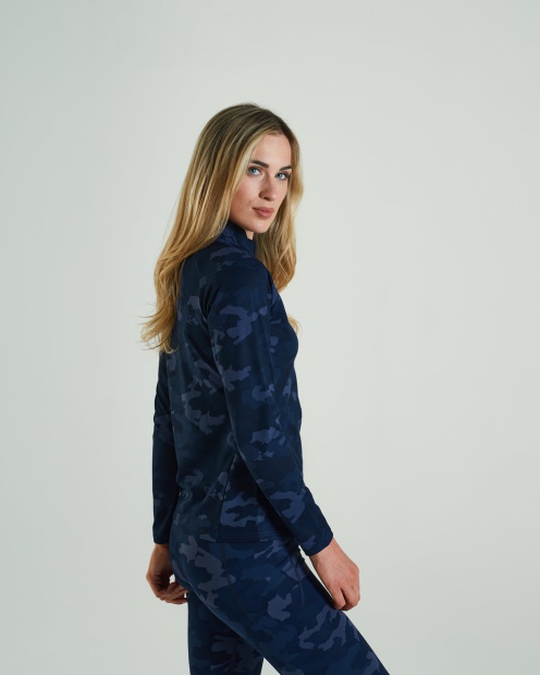 Unwind Half Zip Midnight Camo Diesel UK Navy