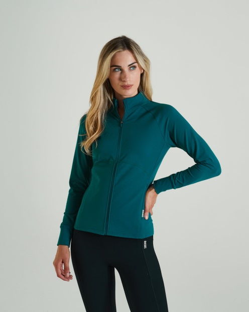 Diesel UK Empower Zipper Teal Green Green